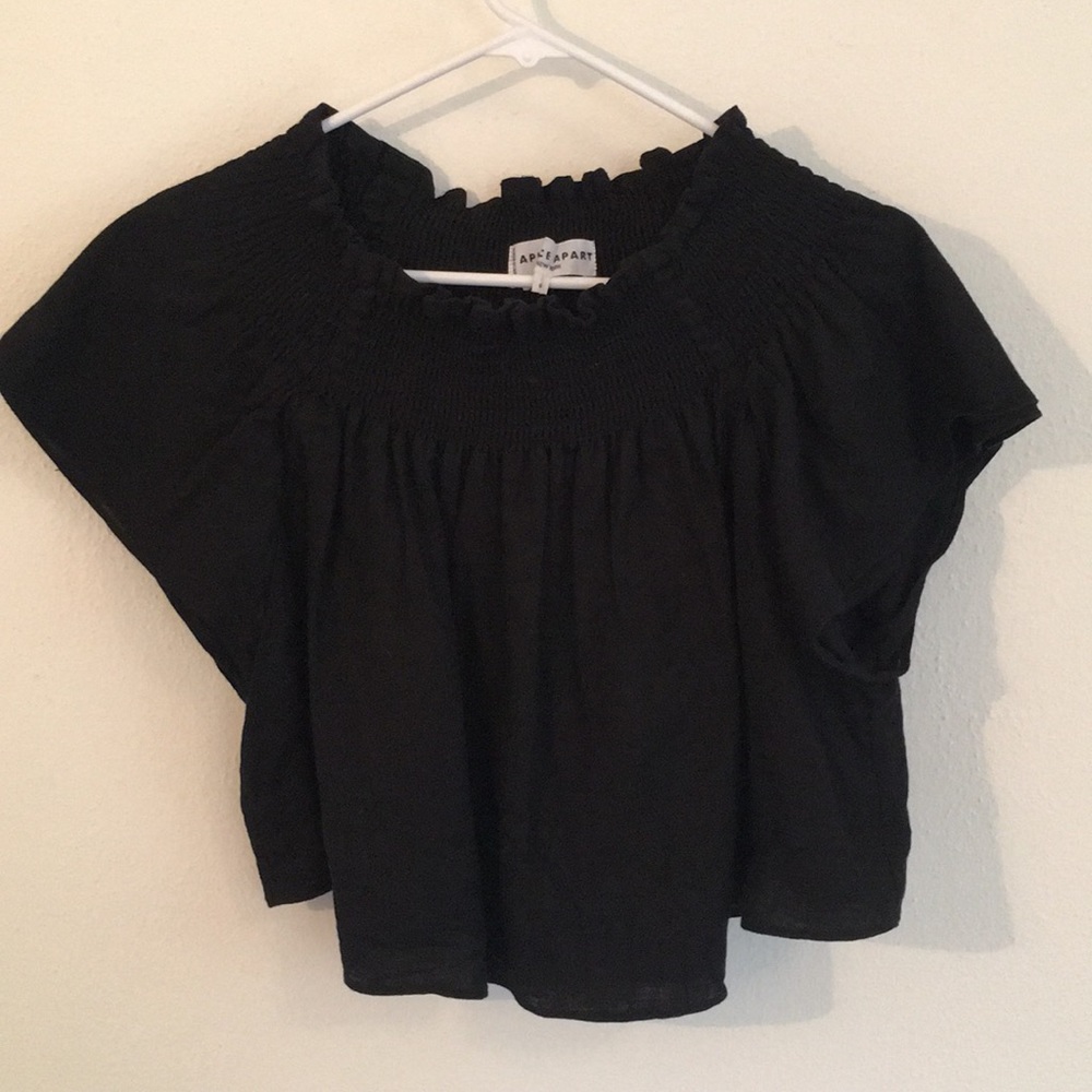 Apiece Apart Black off shoulder top 6